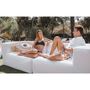 Canapés de jardin - Canapé modulable - Déhoussable 3 places- Effet Lin Extérieur - MX HOME
