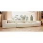 Lawn sofas   - Modular sofa - Removable 5/6 seater cover - Washed cotton with fringe - MX HOME