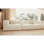 Lawn sofas   - Modular corner sofa - Removable 5/6 seater cover - Washed cotton  - MX HOME