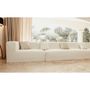 Lawn sofas   - Modular sofa - Removable 4/5 seater cover - Washed cotton  - MX HOME