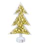 Autres décorations de Noël - Sapin de noël transparent avec boules de noêl or 70cm - MX HOME