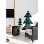 Autres décorations de Noël - Sapin de noël lumineux en velours vert avec flocons Argent 70cm - MX HOME