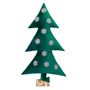 Autres décorations de Noël - Sapin de noël lumineux en velours vert avec flocons Argent 150cm - MX HOME