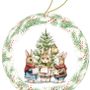 Christmas garlands and baubles - Cardboard Christmas Ornament 10 cm – 'Under the Mistletoe' - NESTLER GMBH FEINKARTONAGEN