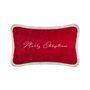 Autres décorations de Noël - Christmas Happy Pillow Velours Rouge - LO DECOR