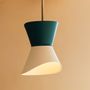 Hanging lights - VERSO (hanging lamp) - MONOCHROMIC CERAMIC