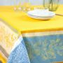 Linge de table textile - Nappe Jacquard - Cédrat - TISSUS TOSELLI