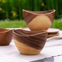 Platter and bowls - Flare acacia bowls - KINTA