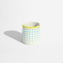 Mugs - Blue Geometric Pattern Porcelain Coffee Cup - ISUWA