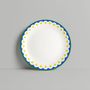 Everyday plates - Blue Geometric Pattern Plate - ISUWA