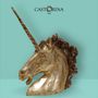 Sculptures, statuettes and miniatures - Unicorn handmade wood sculpture - silver leaf finishing - Amazing - CASTORINA 1895