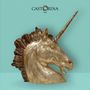 Sculptures, statuettes and miniatures - Unicorn handmade wood sculpture - silver leaf finishing - Amazing - CASTORINA 1895