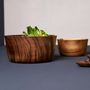 Bowls - Modern Japanese acacia bowls thin - KINTA