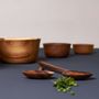 Bowls - Modern Japanese acacia bowls thin - KINTA