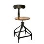 Office seating - Nicolle® “DACTYLO” Adjustable Chair H45/60cm Wood & Metal - NICOLLE CHAISE