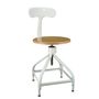 Office seating - Nicolle® “DACTYLO” Adjustable Chair H45/60cm Wood & Metal - NICOLLE CHAISE