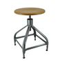 Office seating - Nicolle® “DACTYLO” Adjustable Chair H45/60cm Wood & Metal - NICOLLE CHAISE