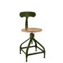 Office seating - Nicolle® “DACTYLO” Adjustable Chair H45/60cm Wood & Metal - NICOLLE CHAISE
