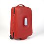 Accessoires de voyage - POP-UP, trolley bags in recycled rubber, color Pompeii Red - ZOOM BAGS