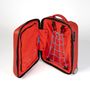 Accessoires de voyage - POP-UP, trolley bags in recycled rubber, color Pompeii Red - ZOOM BAGS