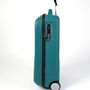 Accessoires de voyage - POP-UP, trolley bags in recycled rubber, color Turquoise Green - ZOOM BAGS