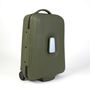 Travel accessories - POP-UP, recycled rubber wheeled suitcase, Tuscan Green color - ZOOM BAGS