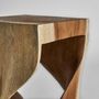 Autres tables - Table basse en bois d´acacia marron en 32x32x50 cm - VICAL