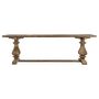 Dining Tables - Living room table in aged brown recycled pine wood in 250x100x78 cm - VICAL
