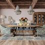 Dining Tables - Living room table in aged brown recycled pine wood in 250x100x78 cm - VICAL