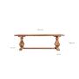 Dining Tables - Living room table in aged brown recycled pine wood in 250x100x78 cm - VICAL