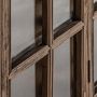 Wardrobe - Showcase in brown elm wood 130x45x175 cm - VICAL