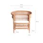 Armchairs - Brown rattan armchair 84x67x87 cm - VICAL
