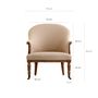 Fauteuils - Fauteuil en bois de frêne sable 76x90x92 cm - VICAL