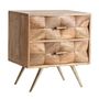 Night tables - Brown iron bedside table 55x38x60 cm - VICAL