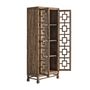 Wardrobe - Brown recycled pine wood display case 90x45x210 cm - VICAL