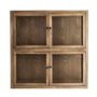 Wardrobe - Modular showcase in brown recycled pine wood 85x40x85 cm - VICAL