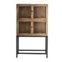 Wardrobe - Modular showcase in brown recycled pine wood 85x40x85 cm - VICAL