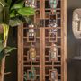 Wardrobe - Brown recycled pine wood display case 90x45x210 cm - VICAL