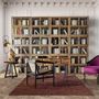 Wardrobe - Modular showcase in brown recycled pine wood 85x40x85 cm - VICAL