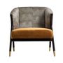 Armchairs - Armchair in ocher pine wood 73x83x80 cm - VICAL