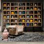 Wardrobe - Modular showcase in brown recycled pine wood 85x40x85 cm - VICAL