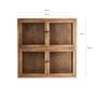 Wardrobe - Modular showcase in brown recycled pine wood 85x40x85 cm - VICAL