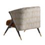 Armchairs - Armchair in ocher pine wood 73x83x80 cm - VICAL