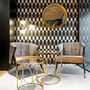 Armchairs - Armchair in ocher pine wood 73x83x80 cm - VICAL