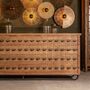 Other tables - Brown recycled pine wood counter 250x73x103 cm - VICAL