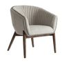 Chaises - Fauteuil en bois de sapin blanc 69x69x79 cm - VICAL