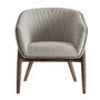 Chaises - Fauteuil en bois de sapin blanc 69x69x79 cm - VICAL