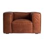 Fauteuils - Fauteuil en bois de sapin marron 118x98x68 cm - VICAL