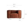 Fauteuils - Fauteuil en bois de sapin marron 118x98x68 cm - VICAL