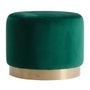 Repose-pieds - Repose- pied en velours vert 51x51x42 cm - VICAL